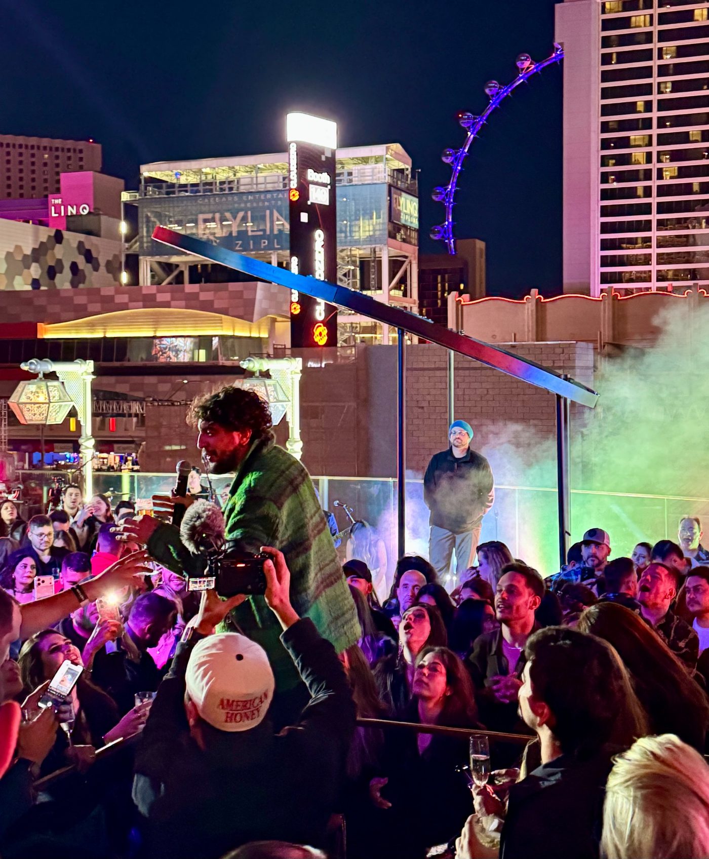 Bryan Schnitzer working inside a Las Vegas venue